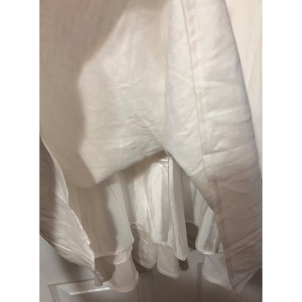 Premise Venice White Linen‎ Blend Lined Maxi Skirt Size 14 NWT - Picture 4 of 6